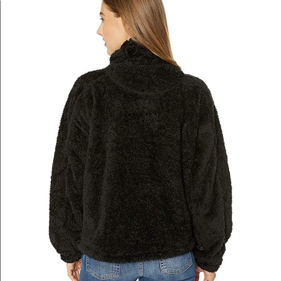 Free People Black Big Sky Hi Fuzzy Pullover - Picture 3 of 3